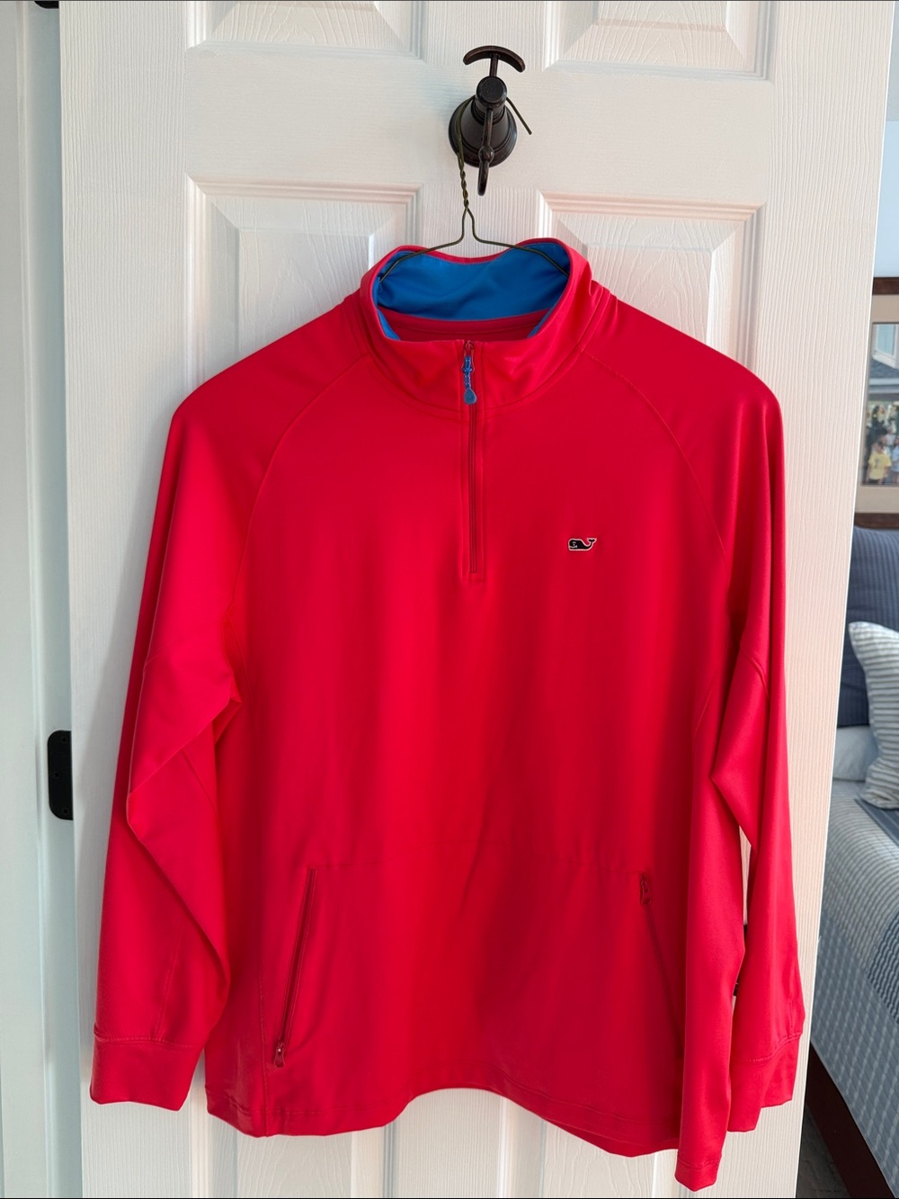 Vineyard Vines Men’s Red Quarter-Zip Pullover